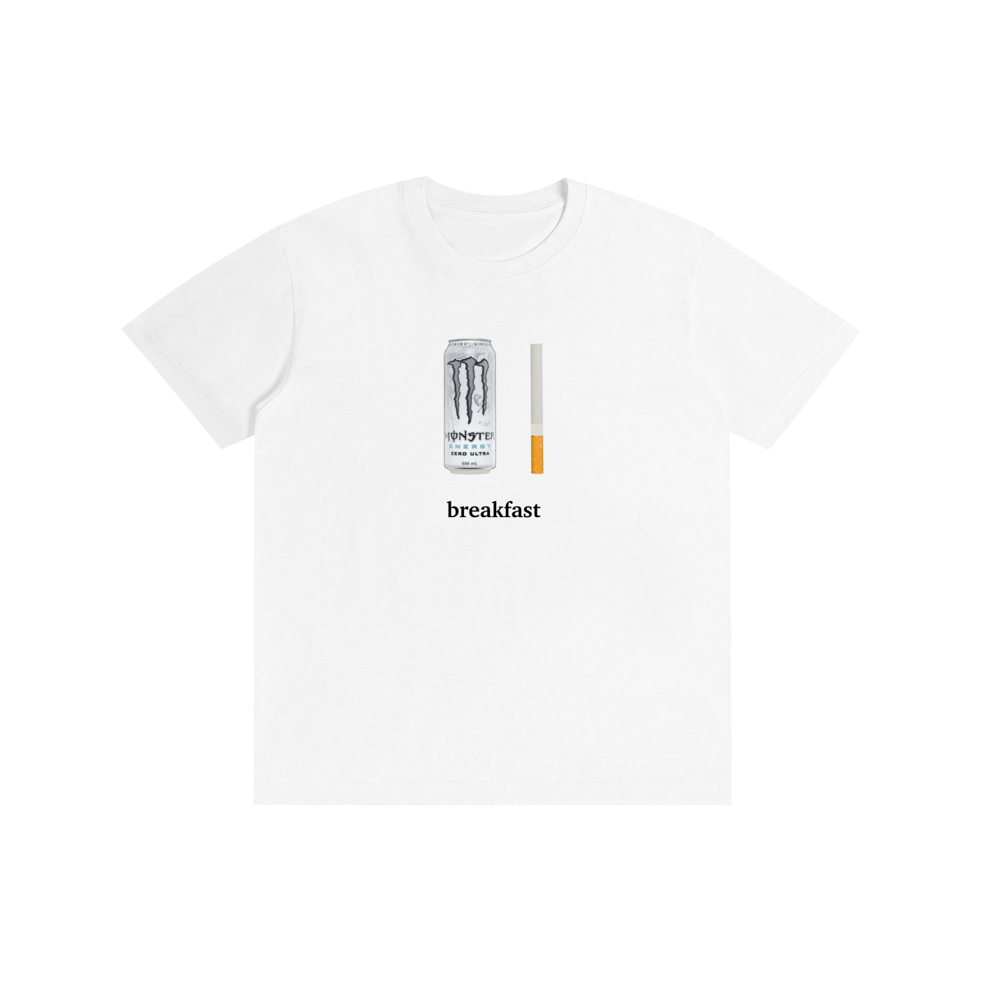 Ciggie, White Monster Breakfast I T-Shirt