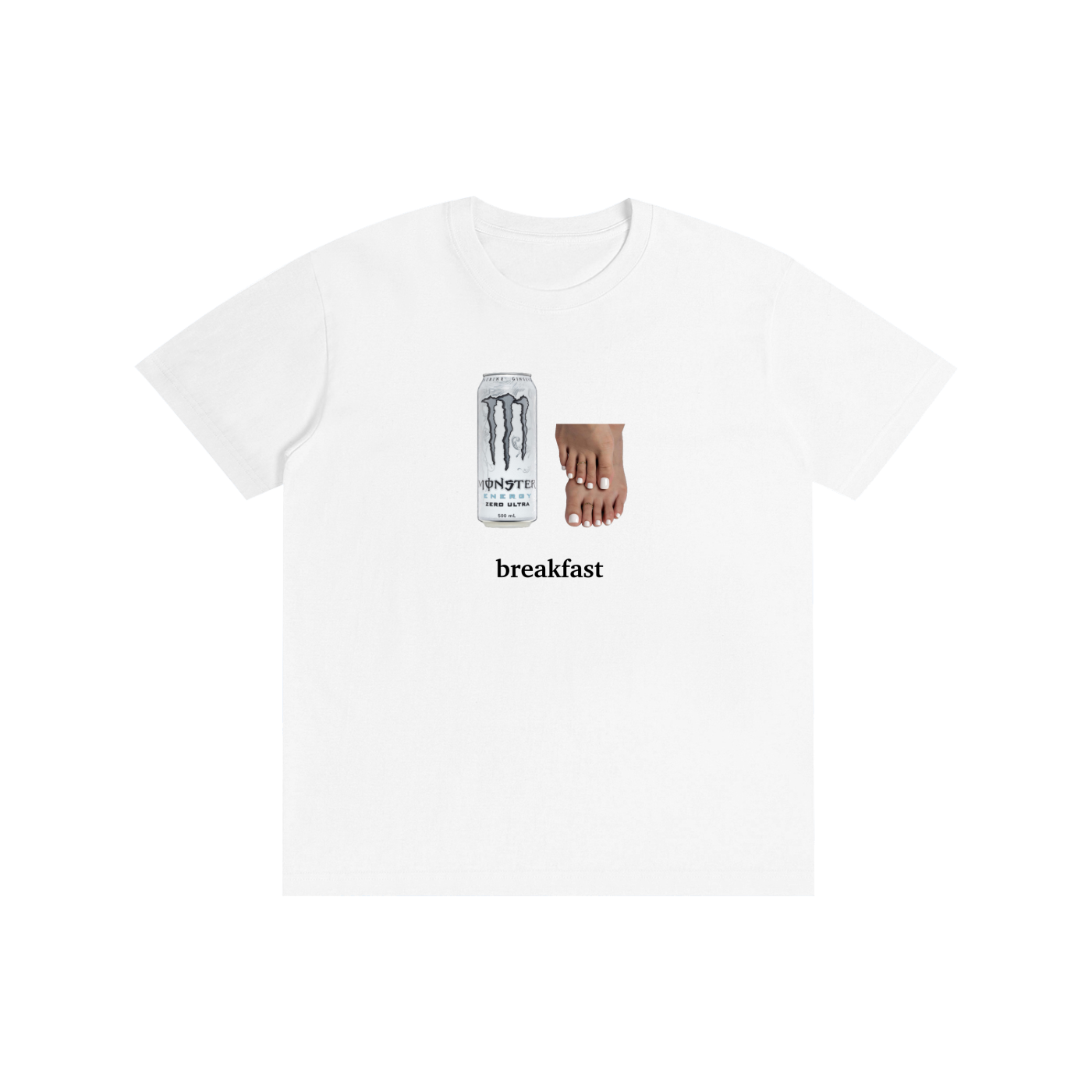 White Toes, White Monster Breakfast I T-Shirt