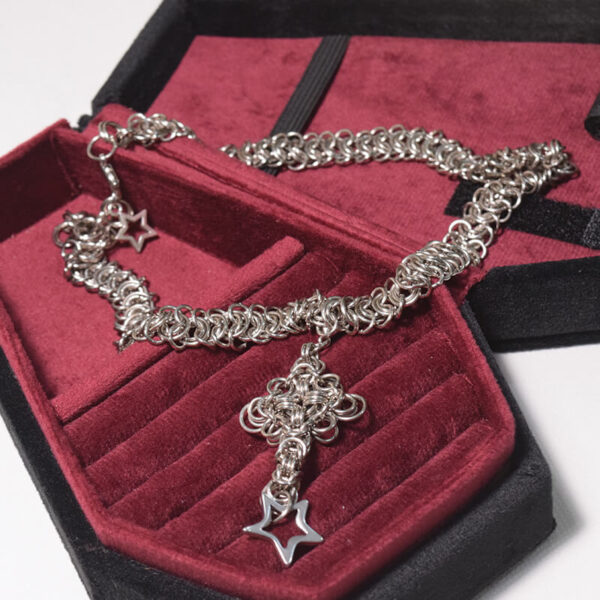 Chainmail Cross Necklace