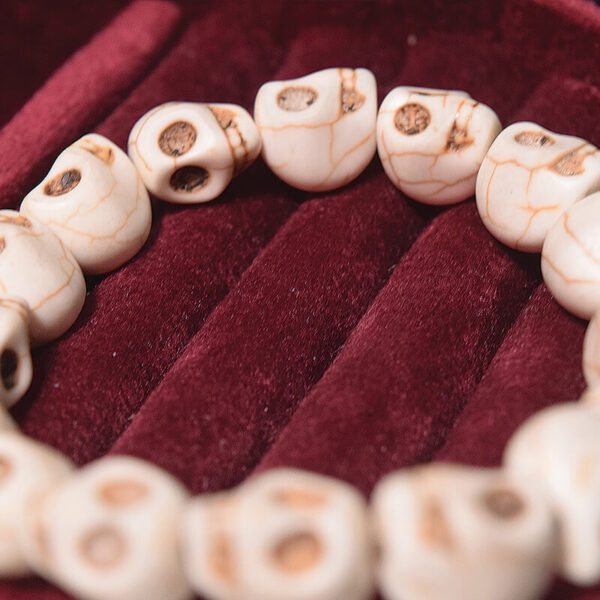 Voodoo Skull Bead Bracelet - Image 2